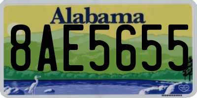 AL license plate 8AE5655