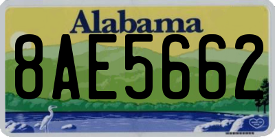 AL license plate 8AE5662