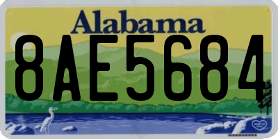 AL license plate 8AE5684