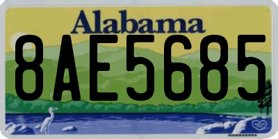 AL license plate 8AE5685