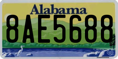 AL license plate 8AE5688