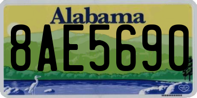 AL license plate 8AE5690
