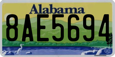 AL license plate 8AE5694