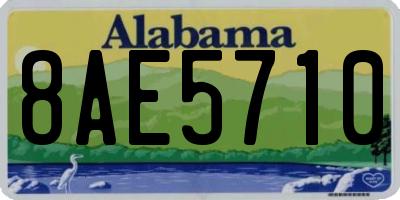 AL license plate 8AE5710