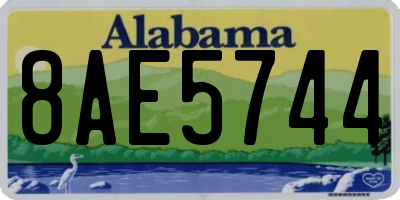 AL license plate 8AE5744
