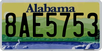 AL license plate 8AE5753