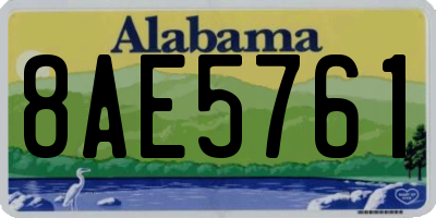 AL license plate 8AE5761