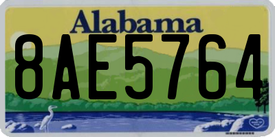 AL license plate 8AE5764