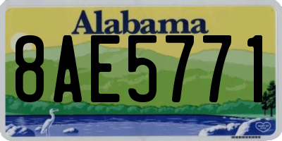 AL license plate 8AE5771
