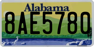 AL license plate 8AE5780