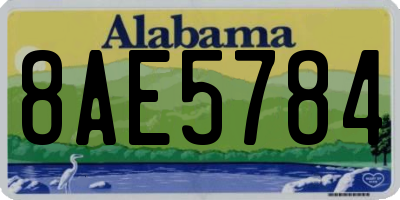 AL license plate 8AE5784