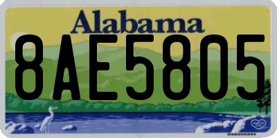 AL license plate 8AE5805