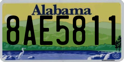 AL license plate 8AE5811