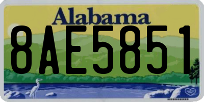 AL license plate 8AE5851