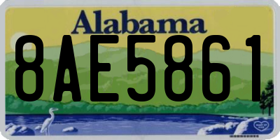 AL license plate 8AE5861