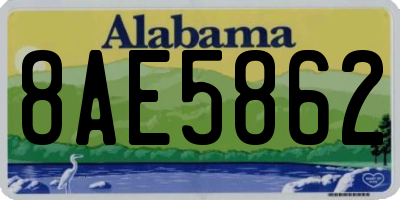AL license plate 8AE5862
