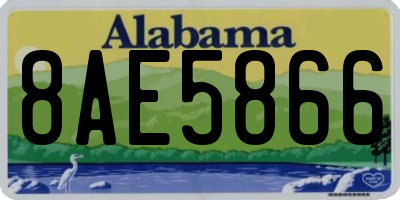AL license plate 8AE5866