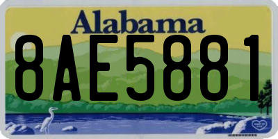 AL license plate 8AE5881