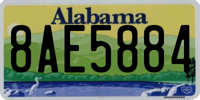 AL license plate 8AE5884