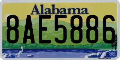 AL license plate 8AE5886