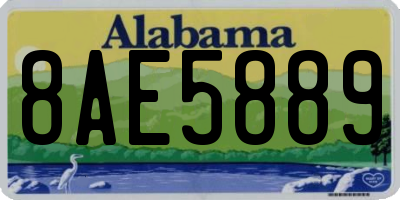 AL license plate 8AE5889