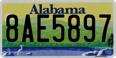 AL license plate 8AE5897