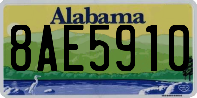 AL license plate 8AE5910