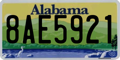 AL license plate 8AE5921