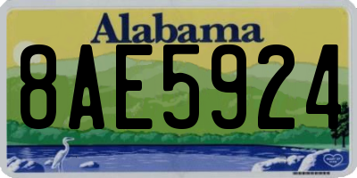 AL license plate 8AE5924