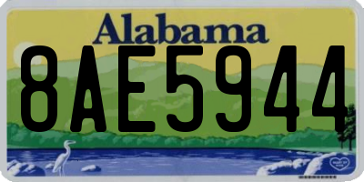 AL license plate 8AE5944