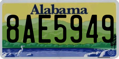 AL license plate 8AE5949