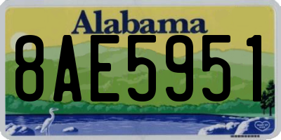 AL license plate 8AE5951