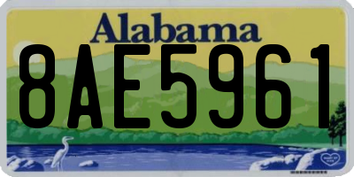 AL license plate 8AE5961