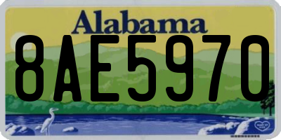 AL license plate 8AE5970