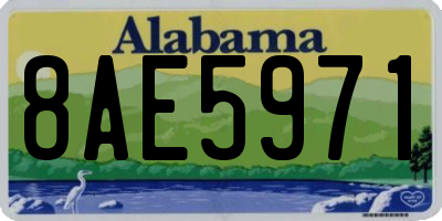 AL license plate 8AE5971
