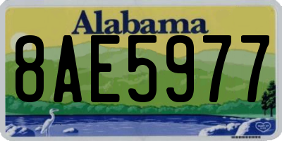 AL license plate 8AE5977