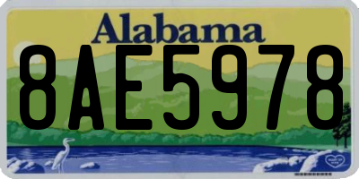 AL license plate 8AE5978