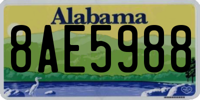 AL license plate 8AE5988