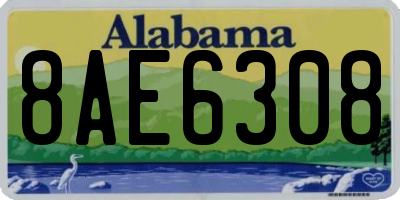 AL license plate 8AE6308