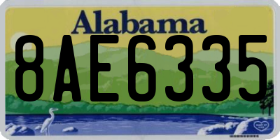 AL license plate 8AE6335