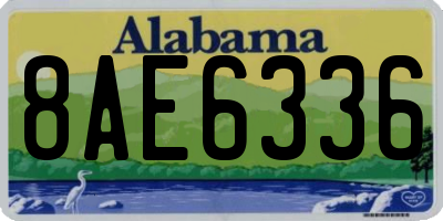 AL license plate 8AE6336