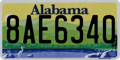 AL license plate 8AE6340