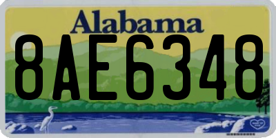 AL license plate 8AE6348