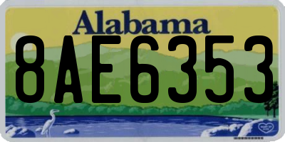 AL license plate 8AE6353