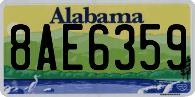 AL license plate 8AE6359