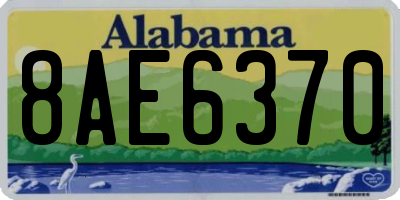 AL license plate 8AE6370