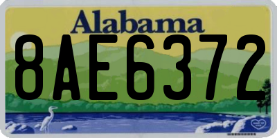 AL license plate 8AE6372