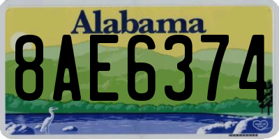 AL license plate 8AE6374