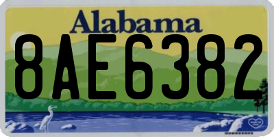 AL license plate 8AE6382