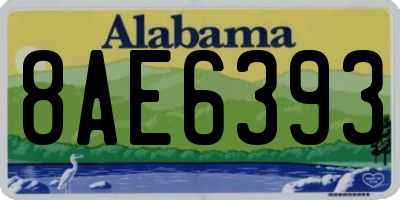 AL license plate 8AE6393